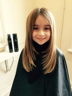 Kids Side Bangs Haircut, Kids Layers Haircut, Kids Face Frame Haircut, Kindergarten Haircut Girl, Girl Bangs Haircut Kids, Kids Long Haircut, Girls Long Haircut Kids, Kids Layered Haircut