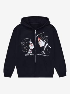 My Chemical Romance Hoodie, Hoodie Korean, Three Cheers For Sweet Revenge, Love Will Tear Us Apart, Emo Clothes, I Love Mcr, Sweet Revenge, Y2k Long Sleeve, Girl Y2k