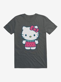 a t - shirt with an image of a hello kitty on it