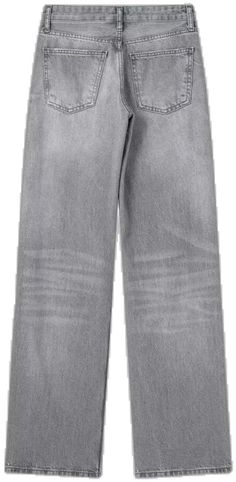 Low Waisted, Light Gray, Low Rise, Light Grey, Denim Jeans, Grey