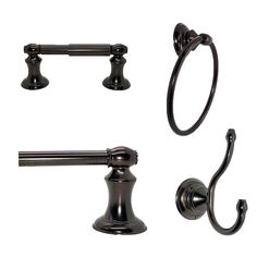 The ARISTA highlander collection robe hook features clean lines, and will add an elegant vintage look to any bathroom. ARISTA Highlander Oil-Rubbed Bronze Double Wall Mount Towel Hook | BA3503-RHKJ-ORB Oil Rubbed Bronze Bathroom Accessories, Bronze Bathroom Accessories, Bar Toilet, Hand Towel Ring, Bathroom Accessories Sets, Bathroom Hardware Set, Bath Faucet, Bathroom Accessory Set, Towel Ring