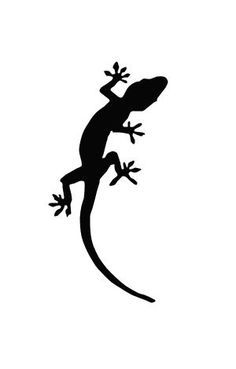 a black and white silhouette of a gecko on a white background with the words, iguado