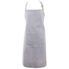 a gray apron on a white background