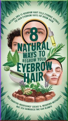 Unlock the secrets to fuller brows with our guide on '8 Natural Ways to Regrow Your Eyebrow Hair.' Discover easy, effective remedies that promote growth and enhance your natural beauty. Say goodbye to sparse brows and hello to confidence!  Click to learn more and transform your look! #EyebrowCare How To Grow Eyebrows Naturally, How To Regrow Eyebrows, Growing Eyebrows, Eyebrow Growth Remedies, Grow Eyebrows Faster, Regrow Eyebrows, Brow Hacks, Eyebrow Hair Growth, Grow Eyebrows