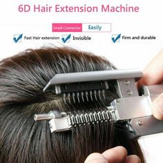 Find many great new & used options and get the best deals for 6D Extension Machine Salon Fusion Tool Connector Human Hair Extension Kit Set at the best online prices at eBay! Free shipping for many products! 6d Hair Extensions, Easy Hair Extensions, Hair Tool Set, Hair Salon Tools, Hair Extensions Before And After, Hair Extension Brands, Professional Hair Tools