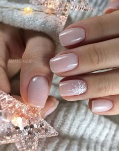 winter pink nail art , winter nail art , snowflake nail art Stars Nails, Christmas Nail Colors, Snow Nails, Snowflake Nail Art, Christmas Gel Nails, Nail Design Inspiration, Pink Nail Art, Christmas Nail Art Designs