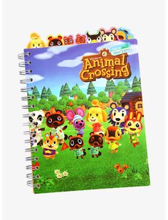 an animal crossing book with many animals on it