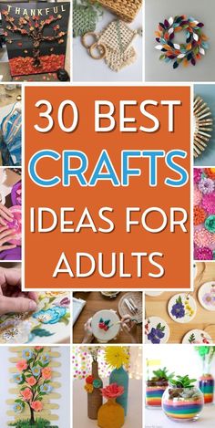 30 Best Craft Ideas for Adults Friendship Crafts For Adults, Fun Crafts For Women, Rainy Day Crafts For Adults, Craft For Adults Ideas, Cute Crafts For Adults, Crafts For Seniors To Make, August Crafts For Adults, Senior Crafts Ideas Easy Diy, Simple Crafts For Seniors