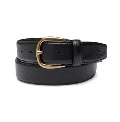 Editor's Notes:A classic & timeless black leather belt. Made in Portugal from real, full grain Portuguese leather, 'Le Belt' is versatile, elegant and comfortable. It's the perfect accessory for both formal and casual looks. Alfré's no-filling, smooth pebble grain texture makes it extremely lightweight, and the old-gold brass buckle adds an old-world charm to any outfit. Timeless Black Belt, Timeless Black Belt For Work, Timeless Black Belt For Workwear, Chic Formal Leather Belt, Chic Leather Belt For Formal Occasions, Timeless Black Leather Belt Buckles, Timeless Black Belt Buckles For Workwear, Elegant Black Belt For Work, Elegant Black Leather Belt