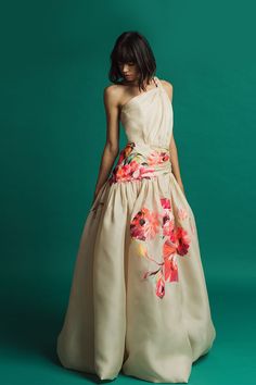 Elegant Floral Dress Long, Floral Formal Dresses, Coktail Dress, Proverbs Woman, Isabel Sanchis, Long A Line Skirt, Exclusive Gowns, Haute Fashion, Off White Fashion