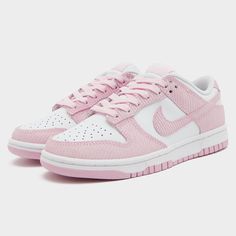 Nike Low Dunks Pink, Preppy Shoes Pink, Nike Low Rise Shoes, Low Top Shoes Nike, Dunks Shoes Pink, Cute Pink Shoes Girly, Shoes Pink Nike, Low Pink Dunks, Pink Corduroy Dunks