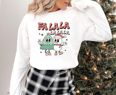 Preppy Xmas, Colorful Sweatshirt, Holiday Hoodies, Winter Hoodie, Mens Holiday, Funny Xmas, Hoodie Women, Sweatshirt Cute