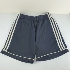 Brand: Adidas Size: Medium Measurements: Rise 11" Inseam 6" Waist 12.5" Measurements Are Approximate And Subject To Human Error. Condition : Pre Owned, Very Good Used Condition. See Photos. *Ships Everyday *Highly Rated Store Of Pre-Owned And New With Tags Clothes! Thank You For Looking! Feel Free To Check Out My Store For A Wide Variety Of Pre-Owned And New With Tags Clothes! Wt 7 Oz Our Inventory A185 Sportswear Running Shorts With Three Stripes, Sporty Running Shorts With Three Stripes, Casual Running Shorts With Three Stripes, Three Stripes Workout Bottoms For Sports Season, Adidas Athletic Shorts With Three Stripes For Streetwear, Adidas Athletic Workout Shorts With Three Stripes, Adidas Go-dry Running Athletic Shorts, Athleisure Athletic Shorts With Three Stripes Branding For Workout, Sporty Three Stripes Athletic Shorts