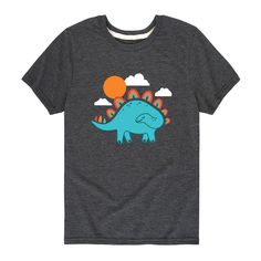 Add some playful style to his look with this boys' Rainbow Stegosaurus Dinosaur Graphic Tee. Add some playful style to his look with this boys' Rainbow Stegosaurus Dinosaur Graphic Tee. Crewneck Short sleevesFABRIC & CARE Cotton, polyester Machine wash Imported Size: Medium. Color: Dark Grey. Gender: male. Age Group: kids. Material: Cotton Blend. Playful Dinosaur Print Crew Neck T-shirt, Dinosaur Graphic Tee, Dinosaur Graphic, Playful Style, Fabric Care, Dark Grey, Graphic Tee, Age Group, Graphic Tees