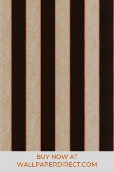 an image of a wall paper with black and brown stripes on the bottom, along with text that reads buy now at wallpaperdirect com