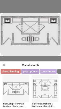 the floor plan for an apartment with two separate rooms and one living room on each side