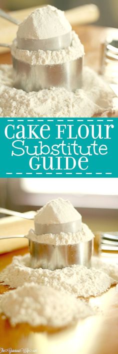 the cake flour substance guide is shown here