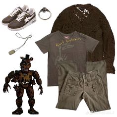 Homeless Clothes, Fnaf Costume, Holographic Fashion, Fnaf Cosplay, Fandom Outfits, Casual Cosplay, Fnaf Memes, Movies Outfit, Swaggy Outfits