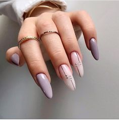 Classy Pastel Nails, Pale Nails, Mauve Nails, Nails Yellow, Pointed Nails, Minimal Nails, Hot Nails, Classy Nails, Chic Nails