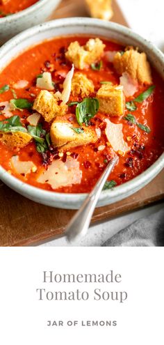 Tomato soup in a white bowl. Easy Homemade Tomato Soup, Homemade Tomato Soup Recipe, Homemade Tomato Soup, Best Healthy Dinner Recipes, Tomato Soup Homemade, Tomato Soup Recipe, Instant Pot Soup Recipes, Easy Soup