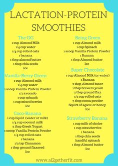 Protein Smoothies, Lactation Cookies, Breastfeeding And Pumping, Nursing Mom