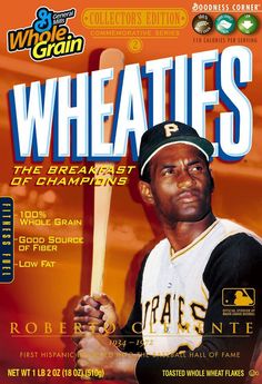 a magazine cover with a baseball player holding a bat in his hand and the words wheaties on it