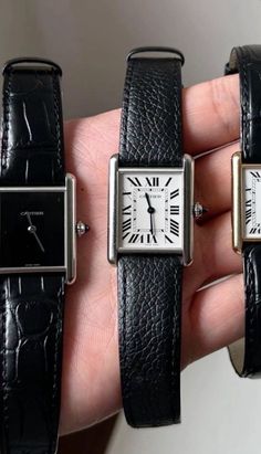 Cartier Tank Men, Men Watches Classy, Tank Cartier, Elegant Watches Women, Cartier Watches Mens, Classy Watch, Old Watches