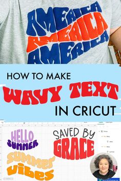 how to make wacky text in cricut with the help of an adult