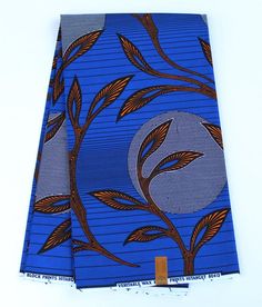 High QUALITY Royal Blue Ankara Fabric African Print Fabric Wholesale Leaves Fabric Fabric Hitarget A Blue Ankara Fabric With Traditional Patterns, Ankara Scarf, African Headwrap, African Turban, Making Dresses, Head Wraps For Women, African Prom Dresses, Blue Contacts, How To Make Skirt