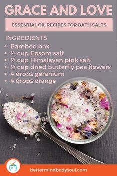 Bath Salts Diy Recipes, Home Spas, Homemade Bath Salts, Bath Salts Recipe, Bath Salts Diy, Săpunuri Handmade, Love Body