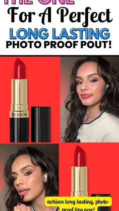 Lipstick Hacks, Bold Lipstick, Professional Tips, Photo Proof, Red Lipstick, Lipstick Colors, Revlon, The Truth, Behind The Scenes