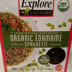 a box of organic sesame spaghetti