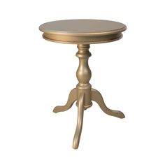 an image of a small round table on white background with clipping path to the top