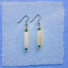 Negril earrings, bone jewelry, bone earrings, natural jewelry, dangle earrings, natural earrings, wh Elegant Handmade Bone-colored Jewelry, Bone Crafts Earrings, Nickel-free Bone-colored Dangle Earrings, Bone Earrings Handmade, Adjustable Beaded Bone Jewelry, Eco Jewelry, Bone Earrings, Bone Jewelry, Negril