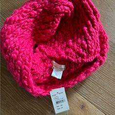 Hot Coral Infinity Scarf Brand New With Tags Bought At Nordstrom Women Collection, Coral, Nordstrom, Brand New, Tags, Pink, Women Shopping