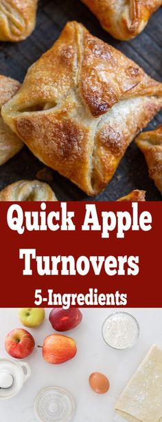 quick apple turnoverers are the perfect appetizer for thanksgiving