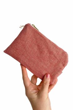 Dusty Rose Metallic Linen Everyday Travel Pouch - Modern Makerie Cheap Everyday Pouch For Women, Cheap Versatile Everyday Pouch, Cheap Women's Pouch Wristlet, Cheap Rectangular Women's Pouch, Storing Sunglasses, Feminine Products, Envelope Design, Explore Travel, Boutique Style