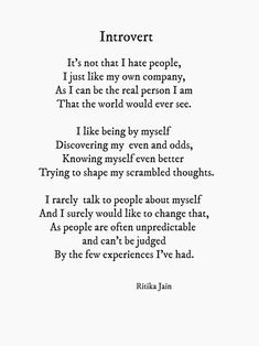 a poem written in black and white with the words, i am not that i have people