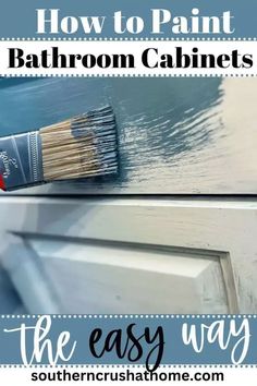 an easy way to paint bathroom cabinets the easy way