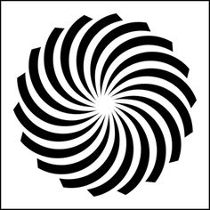 an abstract black and white spiral design