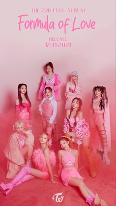 a group of women in pink outfits posing for a photo with the caption that says,