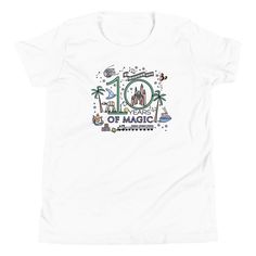 a white t - shirt with the words magic on it