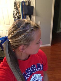 Softball Hair Soccer Hair Bows, Ball Hairstyles