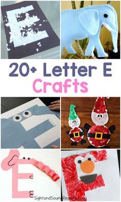 20 letter e crafts for kids to make