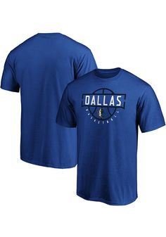 Show off your team pride in this Dallas Mavericks Blue Give N Go Short Sleeve T Shirt! This Dallas Short Sleeve Tee features a lightweight material with a crew neckline and screen printed team graphics. Make sure everyone knows you root for the Mavericks with this Blue Dallas T Shirt. Win Mavericks!! Relaxed crew design, Crew neckline, Screen print team graphic, Unisex, Fit: True to Size, 100% COTTON, Machine Washable, 4 Blue Fan Apparel T-shirt With Team Logo, Blue Sports Fan T-shirt For Fan Merchandise, Blue T-shirt With Team Logo, Blue Fan Merchandise T-shirt, Blue Graphic Print Top For Fan Events, Blue Sporty Tops For Fan Events, Blue Graphic Print Tops For Fan Events, Sporty Blue Tops For Fan Events, Blue Fan Apparel T-shirt For Fan Events