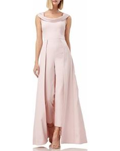 Google Image Result for https://images.prod.meredith.com/product/bd9d168543f7a14b2ffcbcf14abc337a/1555544516426/l/jumpsuit-gown-pink-kay-unger-dresses Jumpsuit Outfit Wedding Guest, Jumpsuit Gown, Jumpsuit Outfit Wedding, Jumpsuit For Wedding Guest, Maxi Romper, Kay Unger, Wedding Jumpsuit, Jumpsuit Dressy, Jumpsuit Elegant