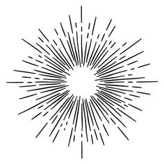 an abstract sunburst design in black and white