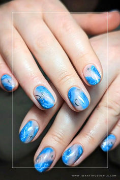 pisces nails designs