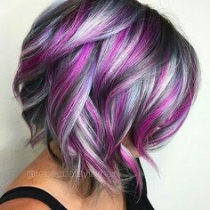 Blackberry Hair, Unicorn Hair Color, Hair Color Crazy, Boring Hair, Hair Color Purple, Unicorn Hair, Short Hair Color, Pastel Hair