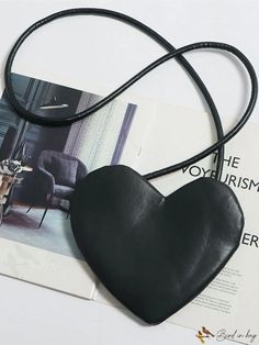 BirdinBag - Womens Heart-Shaped Small Purse and Handbag + 2 Shoulder Straps Casual Heart-shaped Shoulder Bag For Gift, Casual Heart-shaped Shoulder Bag As Gift, Heart-shaped Shoulder Bag For Daily Use, Black Satchel Shoulder Bag For Valentine's Day, Trendy Heart-shaped Shoulder Bag For Valentine's Day, Casual Heart-shaped Bag For Valentine's Day, Valentine's Day Black Satchel Shoulder Bag, Casual Heart-shaped Shoulder Bag For Valentine's Day, Casual Crossbody Shoulder Bag For Valentine's Day